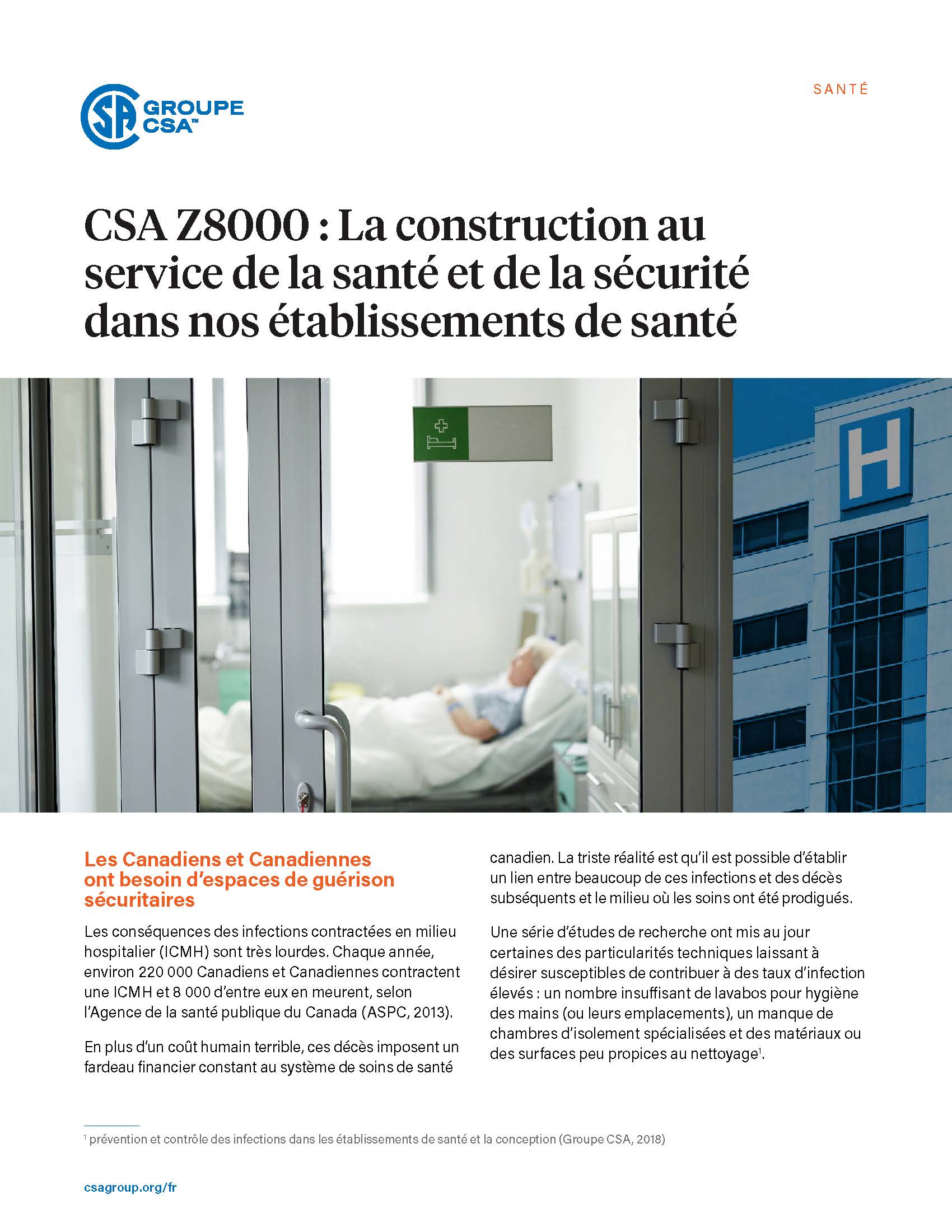 Featured Image. CSA Z8000 : La construction au service de la santé et de la sécurité dans nos établissements de santé