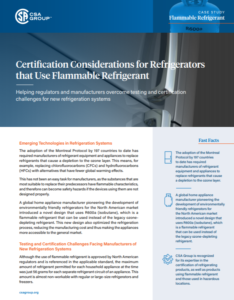 Flammable Refrigerant Case Study Preview