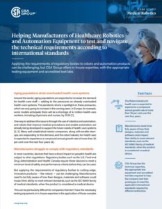 Helping Manufacturers of Healthcare Robotics and Automation Equipment - Case Study Preview
