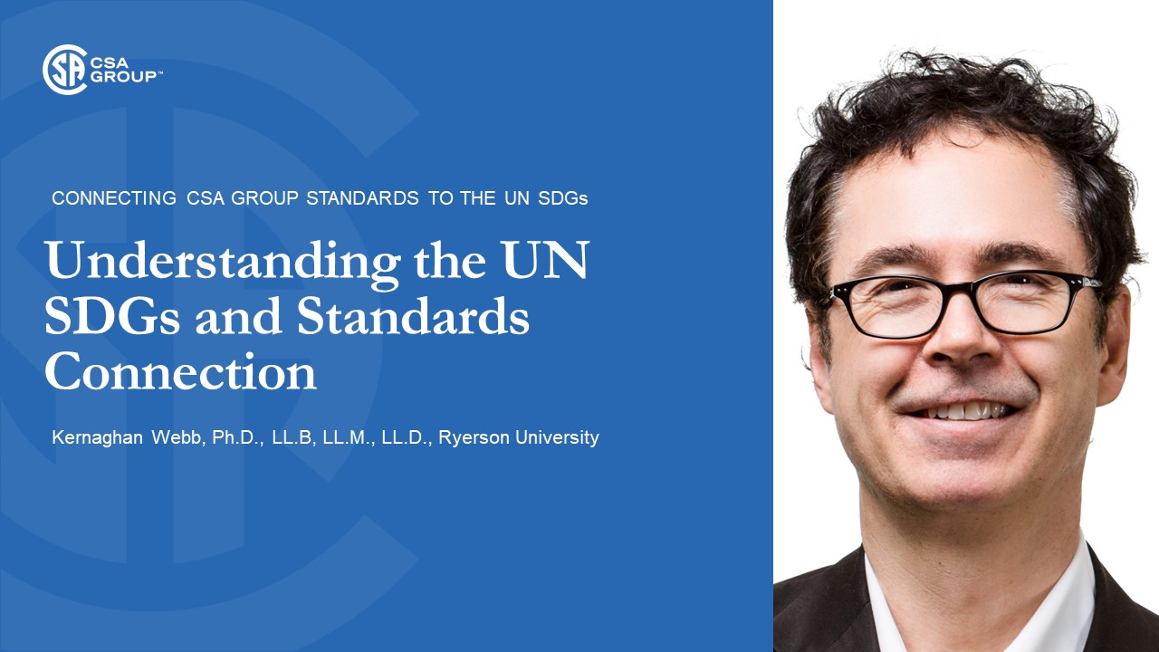Understanding the UN SDGs and Standards Connection