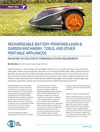 Rechargeable Battery-Powered Lawn & Garden Machinery, Tools, and Other Portable Appliances