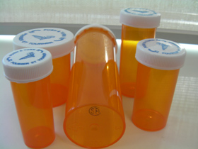 Untested child resistant medicine vials